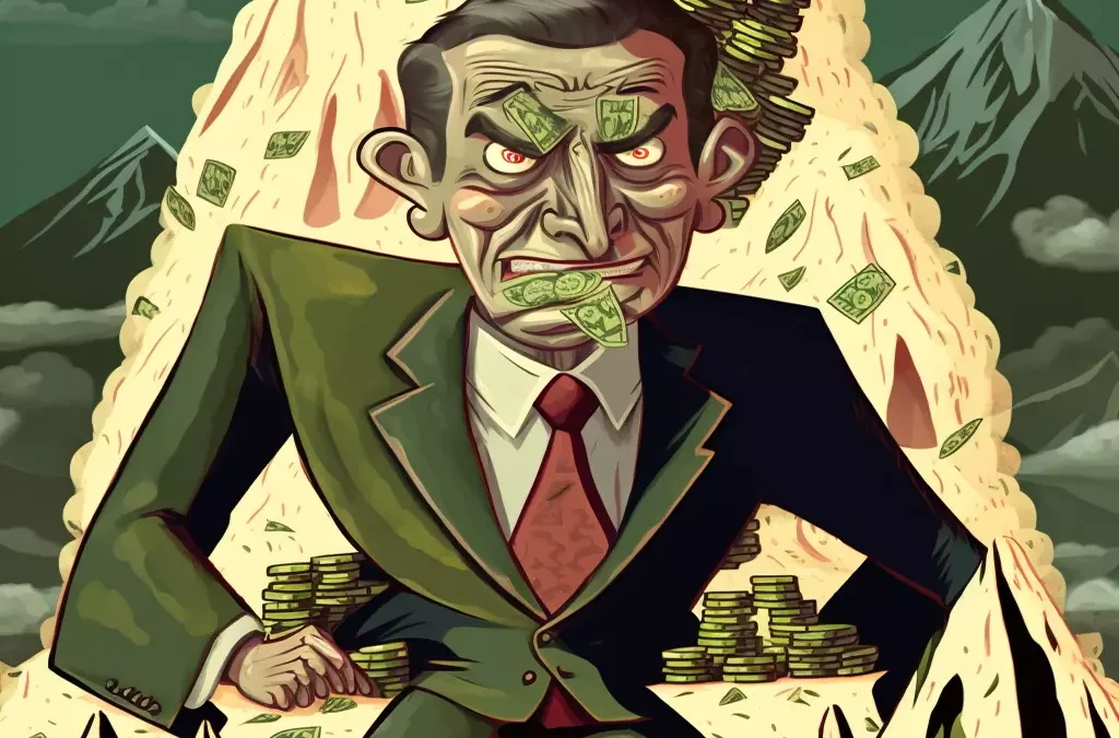 Evil businessman