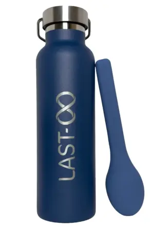 Water bottle and travel cutlery